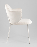 Стул обеденный Eira вельвет белый