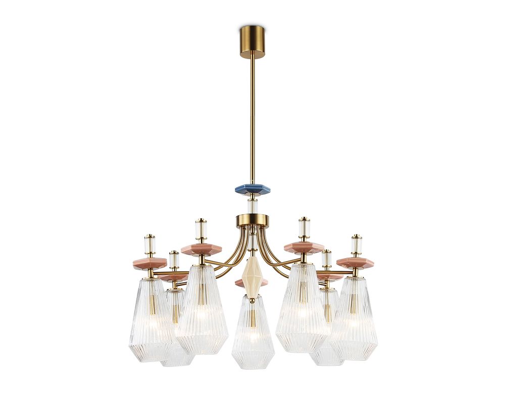 Ambrella Люстра на штанге с керамикой Ceramo Modern LH53184