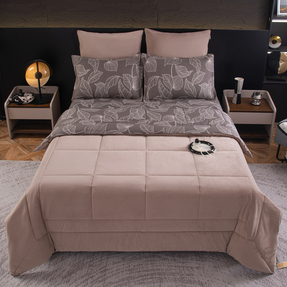 Комплект постельного белья Сатин Velouria Luxe/Велюрия Люкс с Одеялом VL007