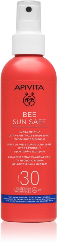 Apivita солнцезащитный спрей SPF 30 Bee Sun Safe