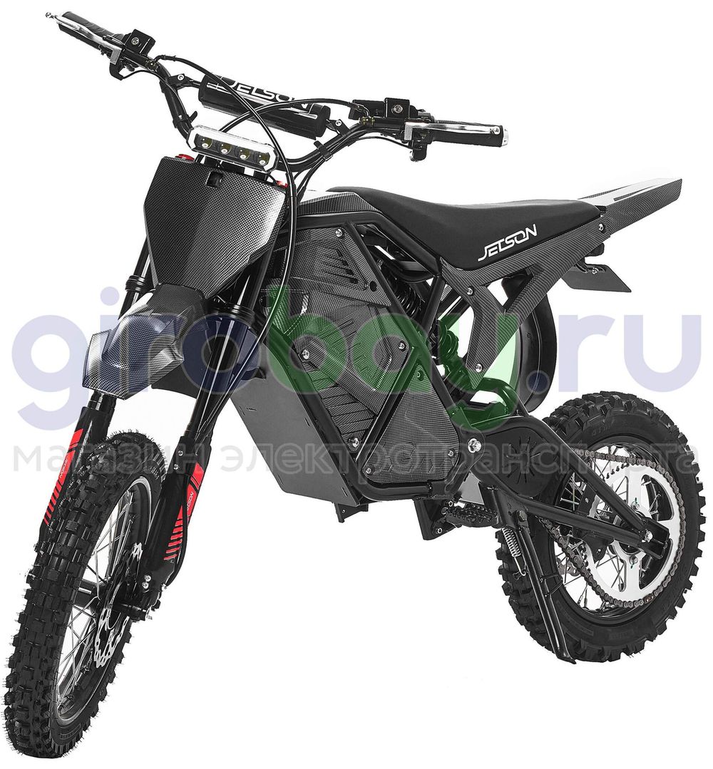 Электропитбайк Jetson MAGNUM 1000W (48V/25Ah) - Карбон фото №5