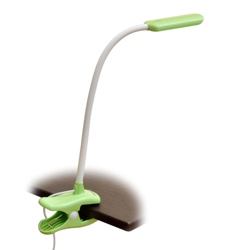 TLD-554 Green/LED/400Lm/5500K/Dimmer Светильник настольный «прищепка», 4W. Сенсорный выключатель. Зеленый. ТМ Uniel