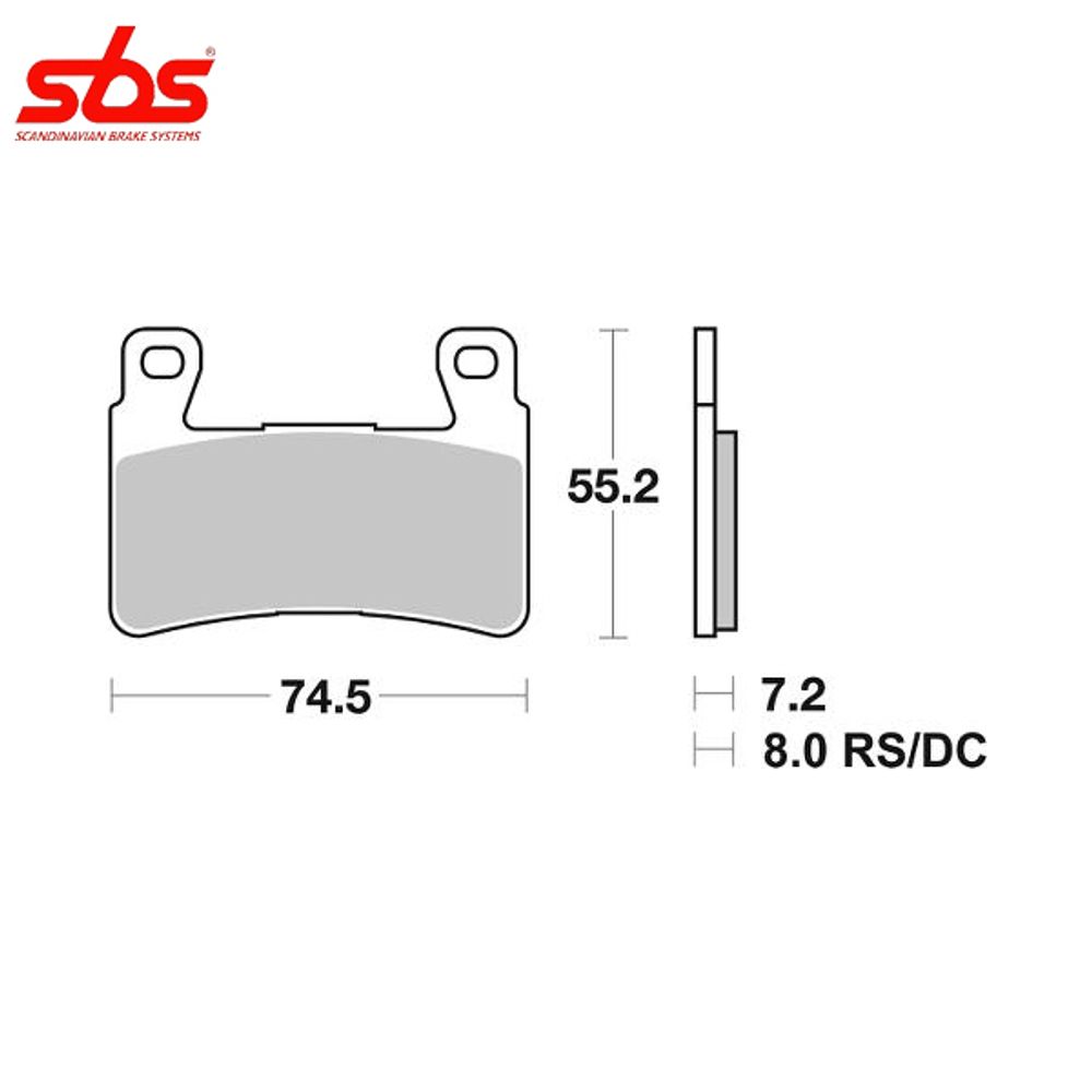 SBS 734RS тормозные колодки передние