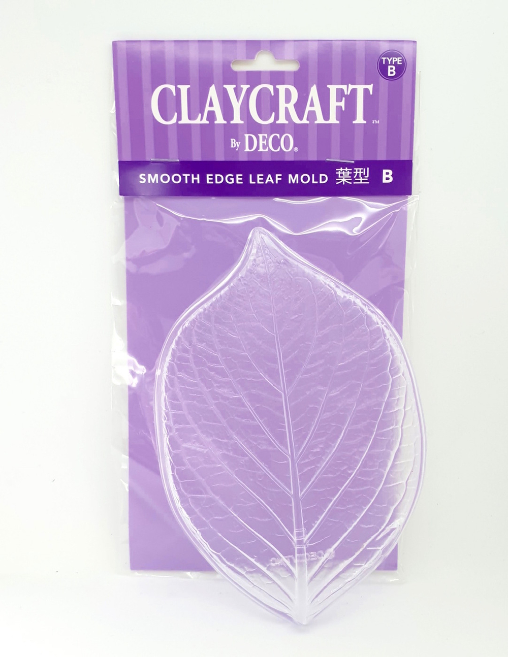 Молд В - пластиковая форма для лепки листьев от Claycraft by DECO