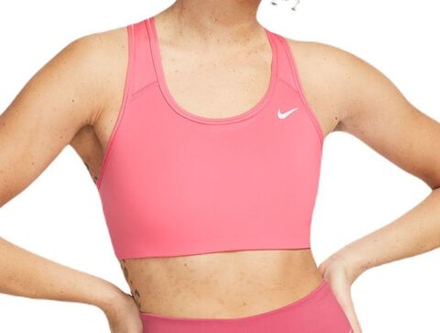 Теннисный бюстгальтер Nike Swoosh Bra Non Pad - sea coral/white - Red Orange