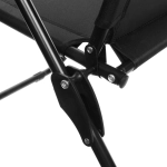 Кресло складное с подлокотниками TFS1608, 54*68*95 см, 3 положения, чёрный.