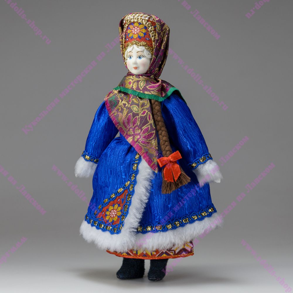 Кукла в русском народном костюме Зимушка