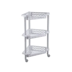 ЭТАЖЕРКА УГЛОВАЯ ТЕРЕЗА 3 ПОЛКИ 400Х270Х610 ММ (Светло-серый)