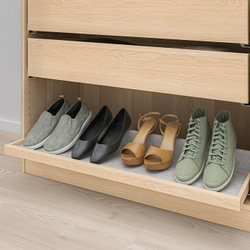 IKEA KOMPLEMENT  (ИКЕА КОМПЛЕМЕНТ)  -  Выдвижной поднос, дуб, окрашенный в белый цвет, 100x35 см