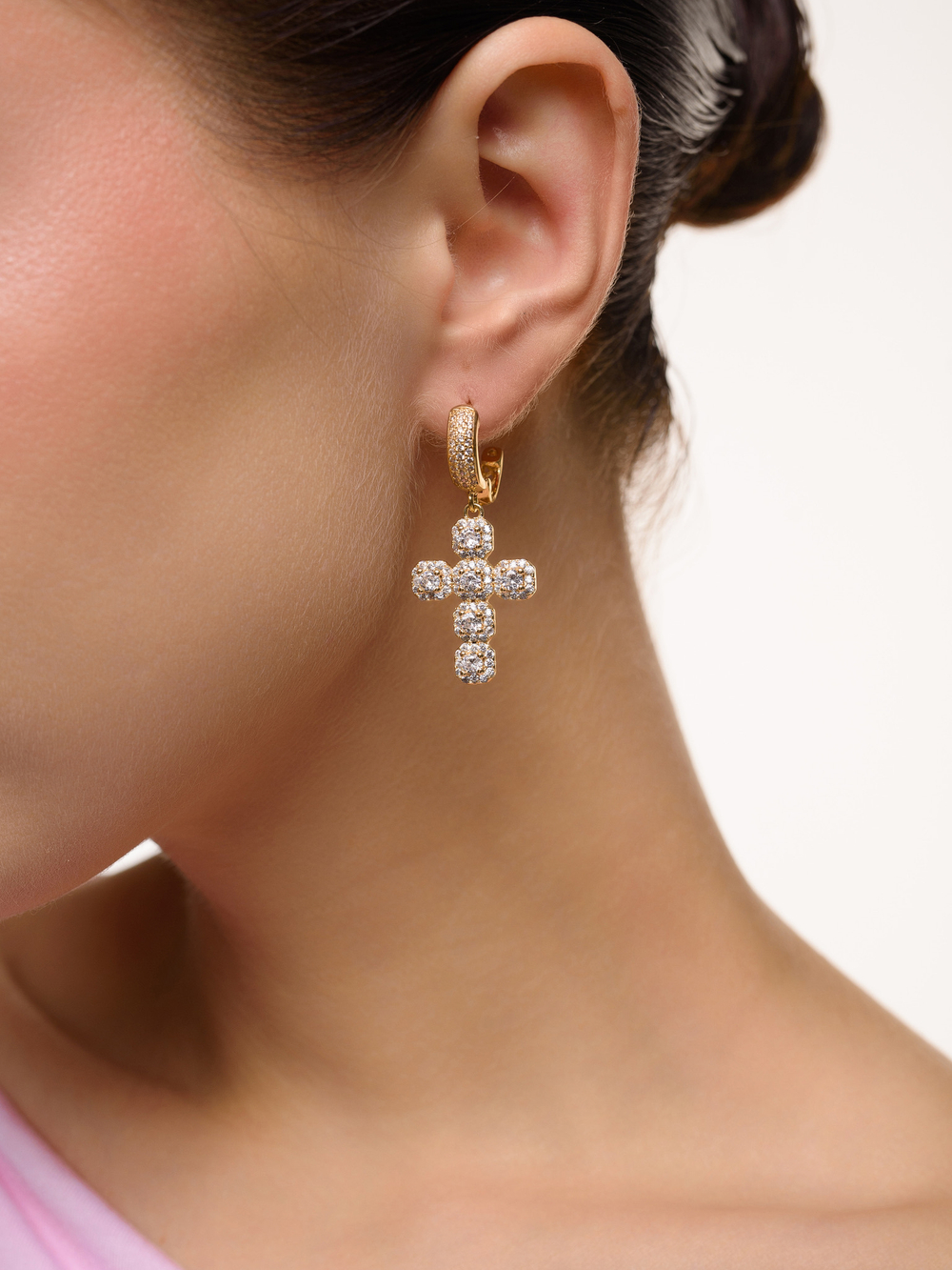 Серьги White Cross Dimonds Gold