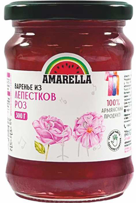 Варенье из лепестков роз Amarella 300г