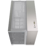 CORSAIR 2500X Micro ATX Dual Chamber PC Case - White/Satin Gray Aluminum