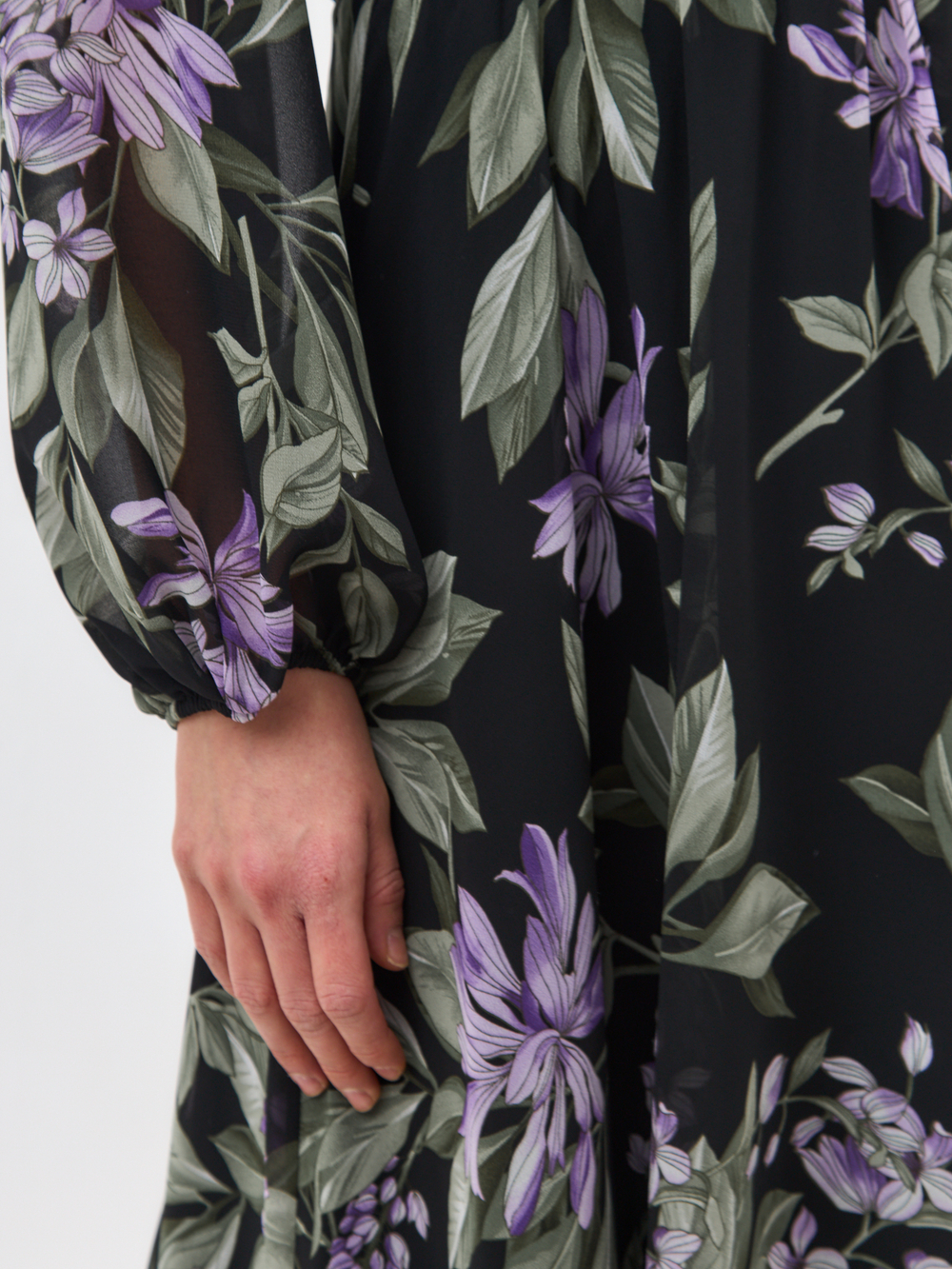 Платье Milana черный шифон