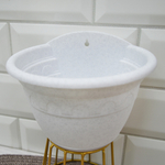 Кашпо настенное Колывань-мрамор d=16 см