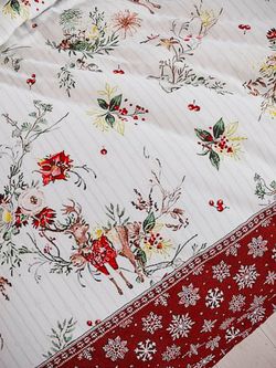 Пододеяльник перкаль Сказка "Сочельник (кр)" евро на молнии 200x215 см