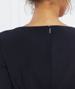 хлопковое платье daleah BOSS BLACK - темно-синий(50490041)