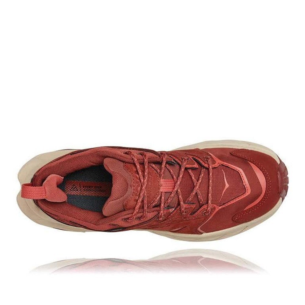 Кроссовки женские HOKA W ANACAPA LOW GTX Cherry Mahogany / Hot Sauce