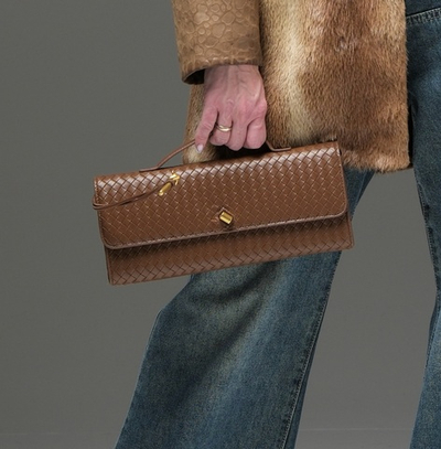 Клатч / коричневый охра