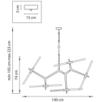 Подвесная люстра Lightstar STRUTTURA 742107