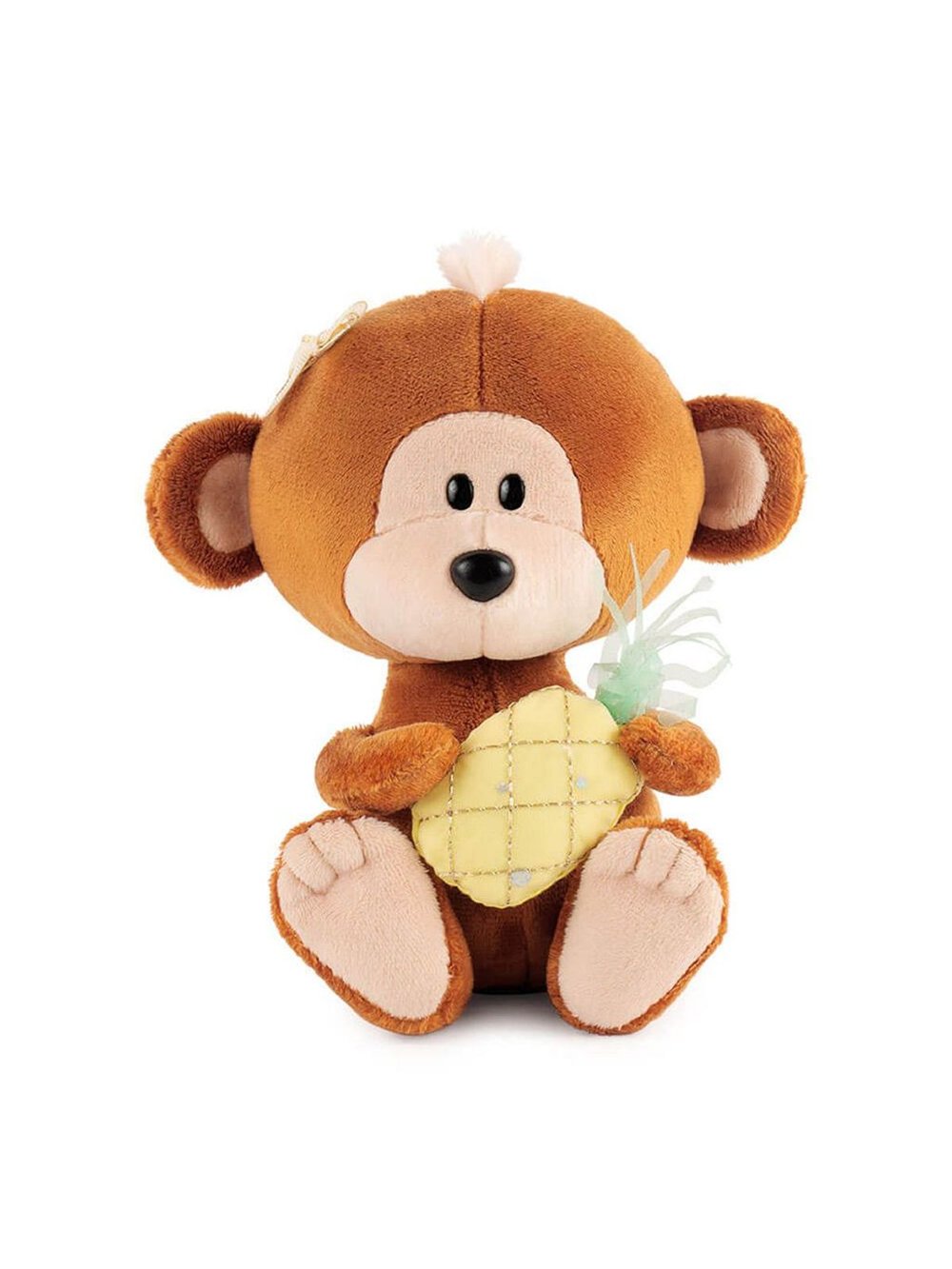 Мягкая игрушка Обезьянка Отиша с ананасом 15 см