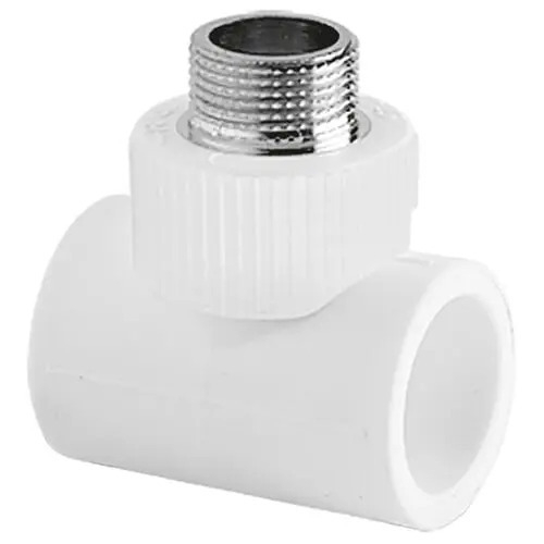 Тройник РР комб. 32*1/2" нар. белый (Tebo)