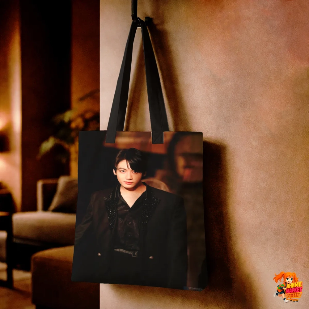 Сумка шоппер с принтом BTS