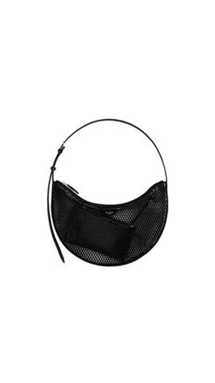 ALAÏA СУМКА ONE PIECE DEMI LUNE В СЕТОЧКУ, ЧЕРНЫЙ