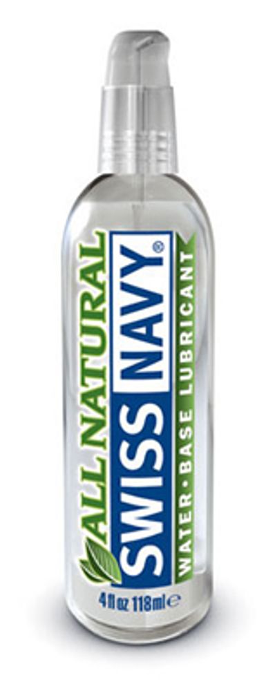 Гипоаллергенный лубрикант Swiss Navy All Natural Water Base Lubricant - 118 мл.