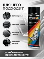 MOTIP Краска для винила и кожи черная 400мл