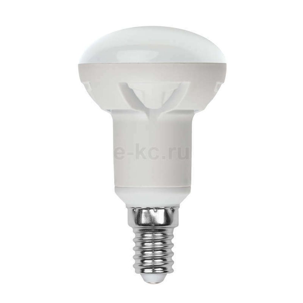 LED-R50-6W/NW/E14/FR/DIM PLP01WH Лампа светодиодная диммируемая. Форма рефлектор, матовая. Серия Palazzo. Белый свет. Картон. ТМ Uniel.