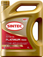Масло моторное SINTEC  Платинум 7000  A3/B4  5W40 4+1л  промо-комплект