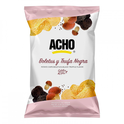 Картофельные чипсы с грибами и черным трюфелем, без глютена, "Acho", 130 г