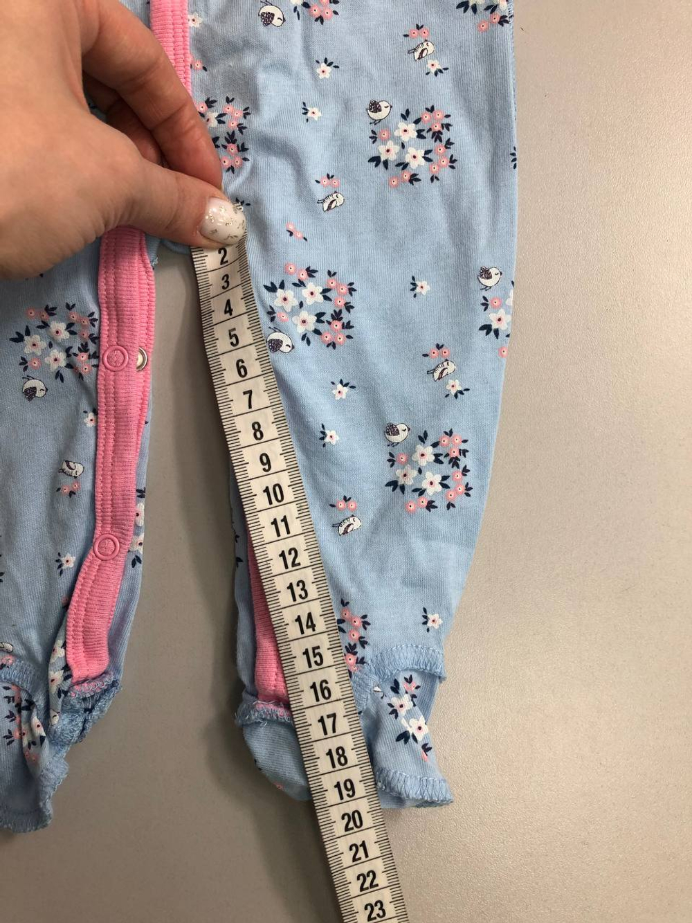 Слип цветочный на 0/6 месяца