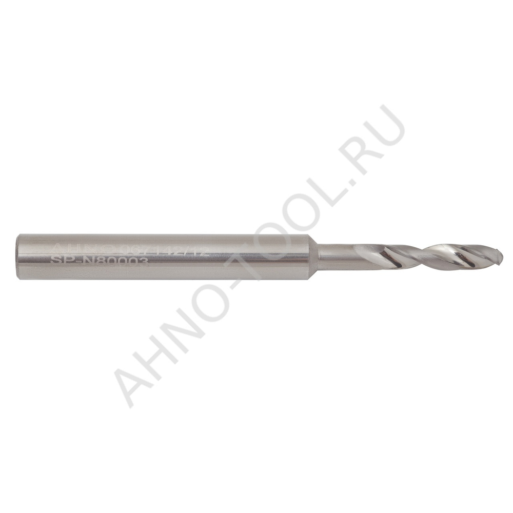 Сверло  4.8мм монолитное твердосплавное 3D без подвода СОЖ. для цвет.металлов SP-N800030480 VHM AHNO