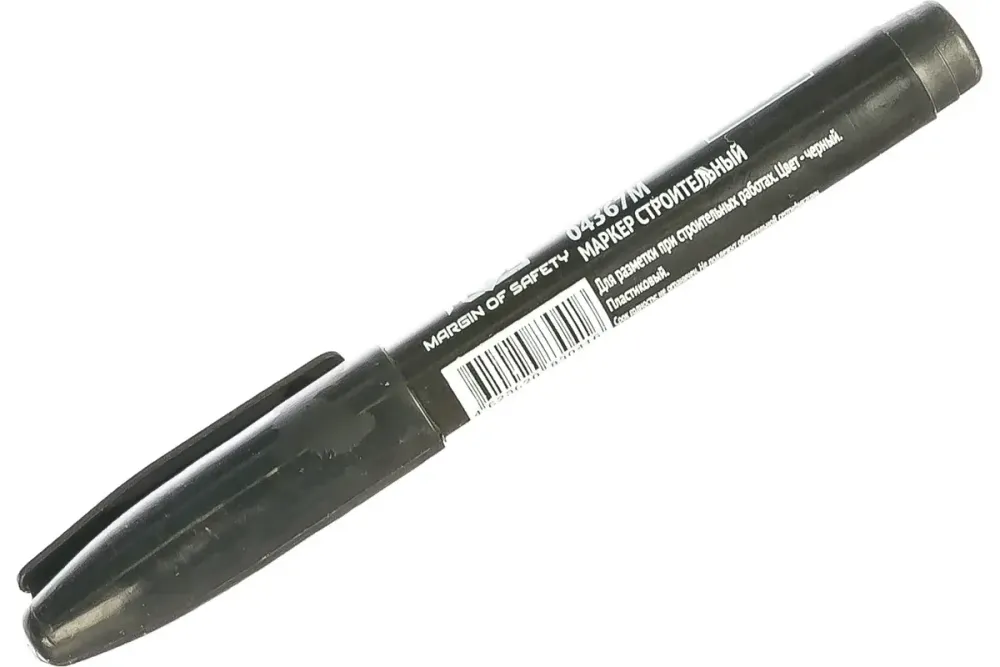 04367М Маркер перманентный строительный, черный MOS