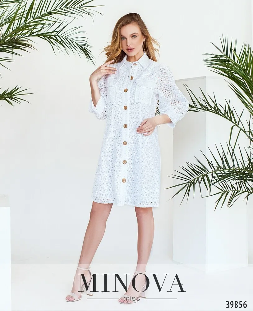 Платье 3147-белый Minova