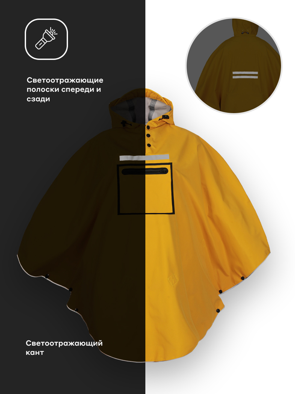 Дождевик-пончо желтый Gamp Sunny