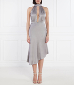 Сатиновое платье Elisabetta Franchi - серый(AB58042E2)