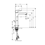 Смеситель для раковины Hansgrohe Metris 31183000