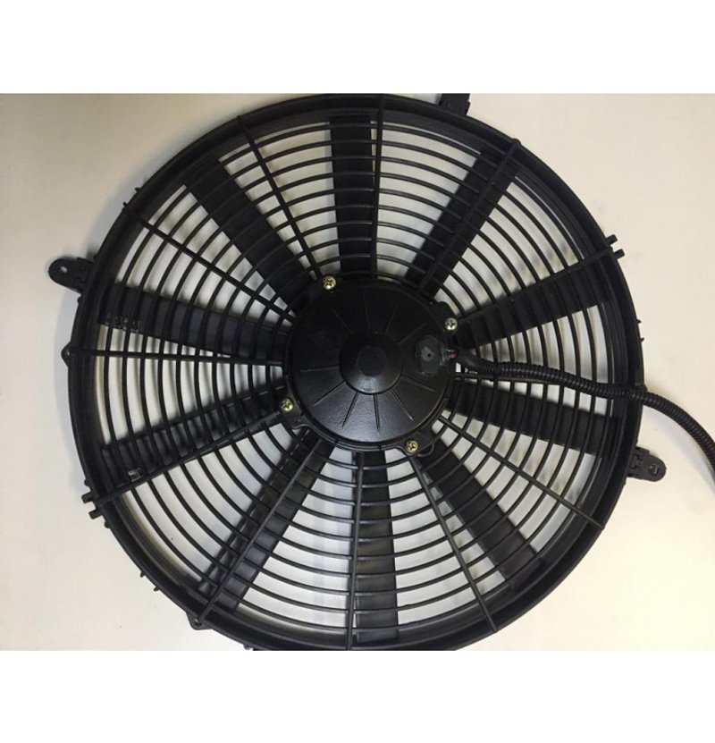 Электровентилятор 24 В, 385 мм, 120 Вт, тип В-на радиатора/нагнетание, 1050 м3/час