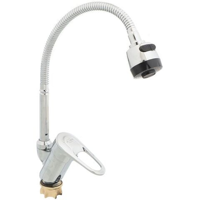 Смеситель для кухни, Solone, гибк излив, с картриджем, хром, KAD4-B043