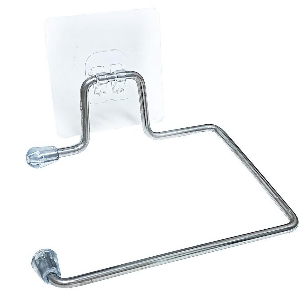 Держатель самоклеящийся для туалетной бумаги, нерж.