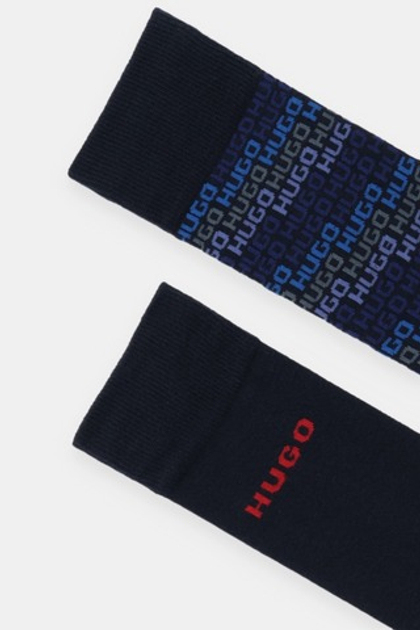 Носки (2 пары) мужские HUGO 2P RS ALL OVER