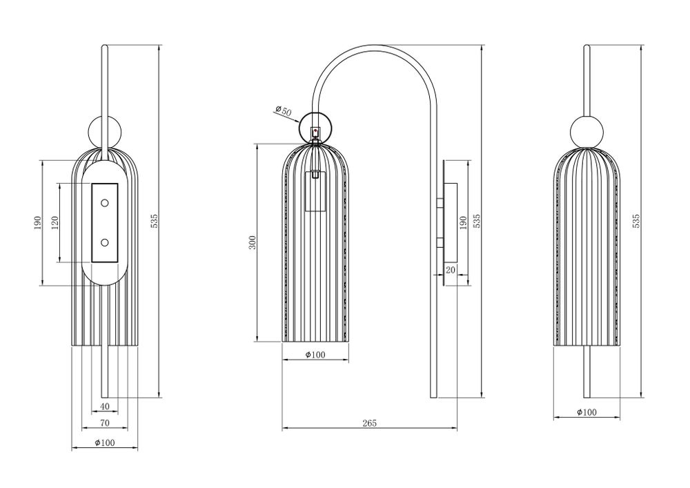 Бра Maytoni Antic MOD302WL-01GR