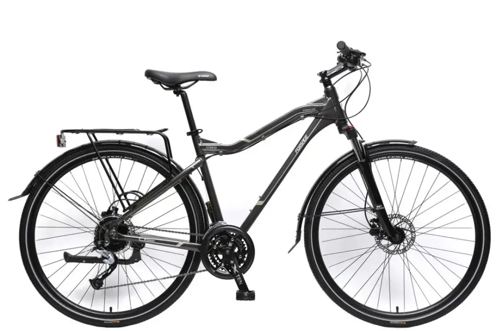 Велосипед MTB Stroller-X(Al6061,колесо700с,пер/зад покр40C, 27скоростейShimano Acera, вилкаRST Neon,тормозаTektro, седлоVelo,рост до175см,серо-корич.) Forsage-вело FB28003(483)