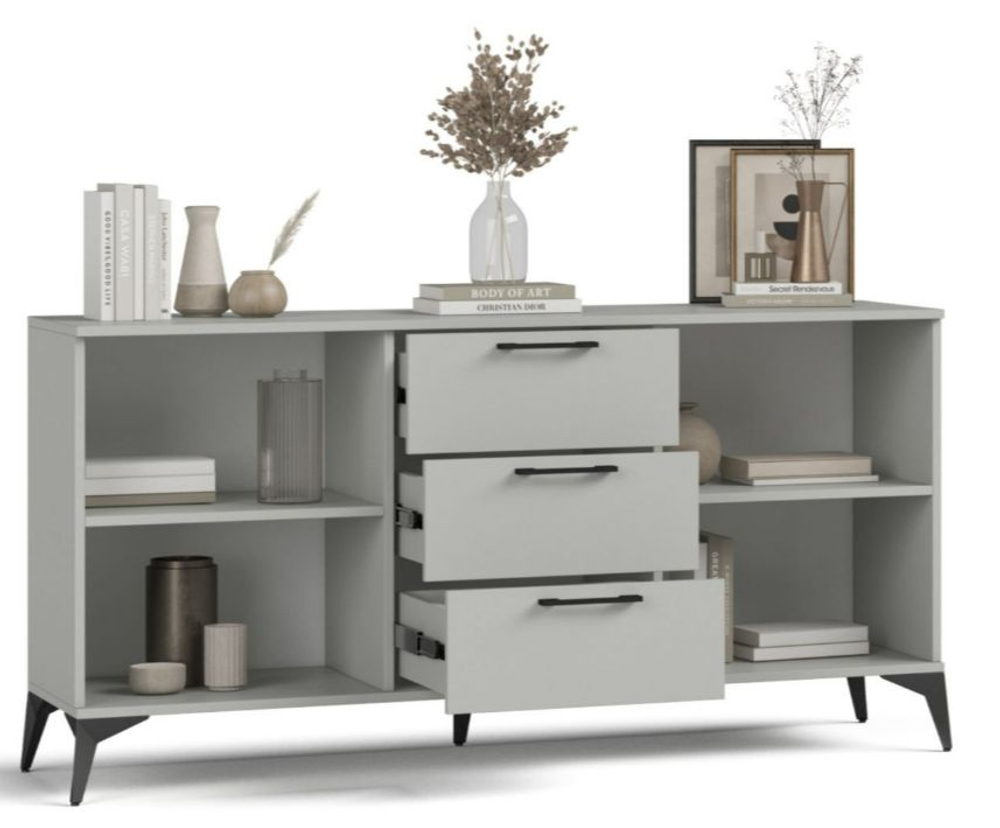 Комод Лофт Шиншилла серая (последний экземпляр)