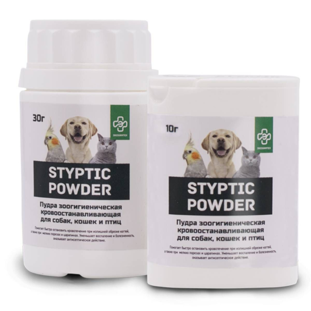 STYPTIC POWDER пудра кровоостанавливающая для собак, кошек и птиц, 10 г
