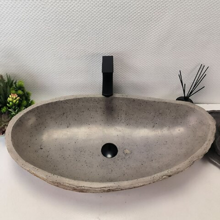 Раковина из речного камня RS-63631 (77*40*15) 0124
