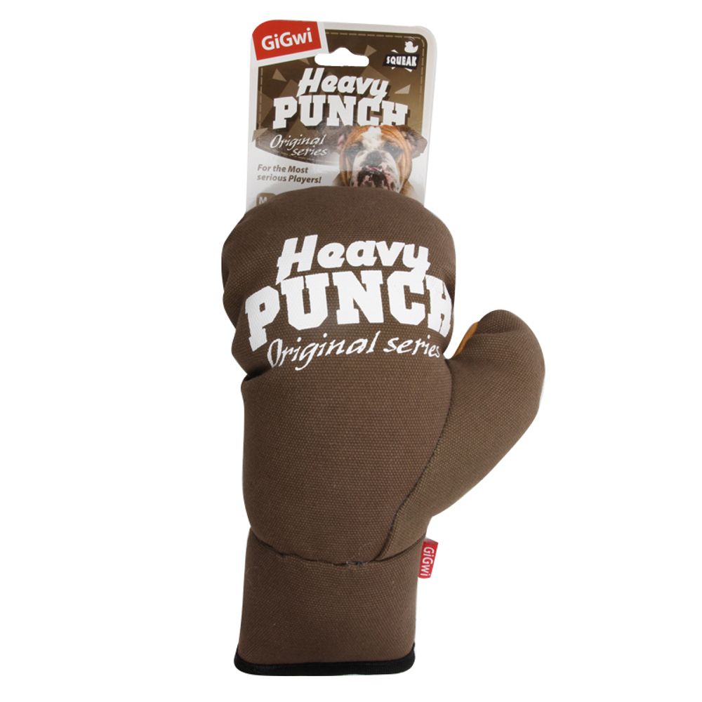 Gigwi HEAVY PUNCH игрушка для собак боксерская перчатка с пищалкой 23 см