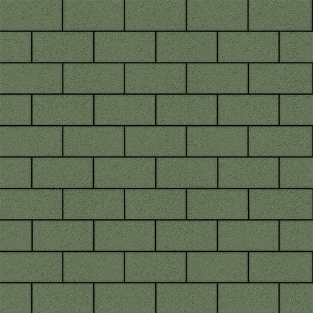 Тротуарная плитка ПРЯМОУГОЛЬНИК 200x100 мм - Стандарт Зеленый